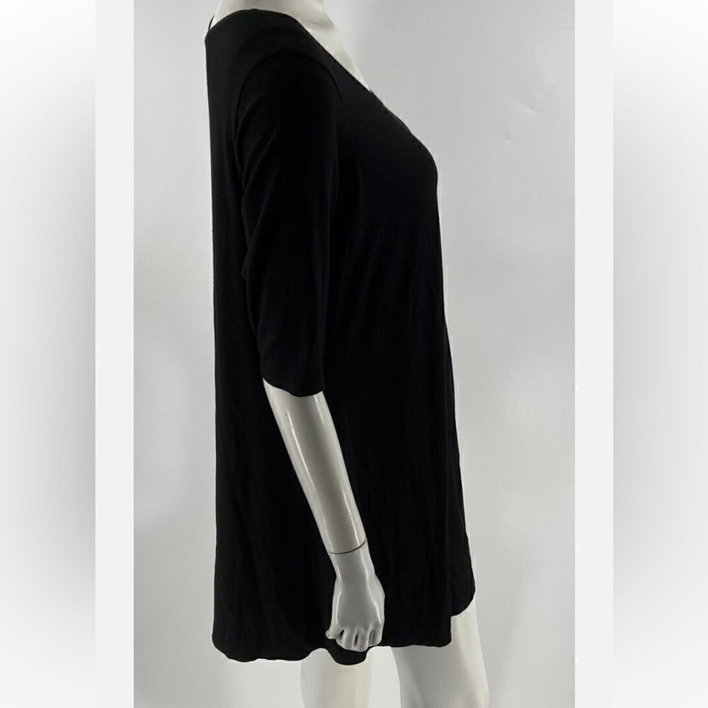 Eileen Fisher NWOT Stretch Jersey Knit Jewel Neck Dress. Size XS - Picture 2 of 4